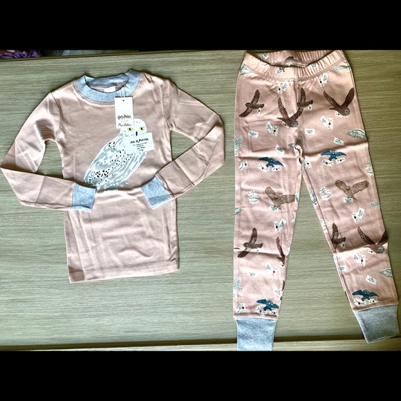Harry Potter Mini Boden NWT 110 Hedwig Owl Pajamas